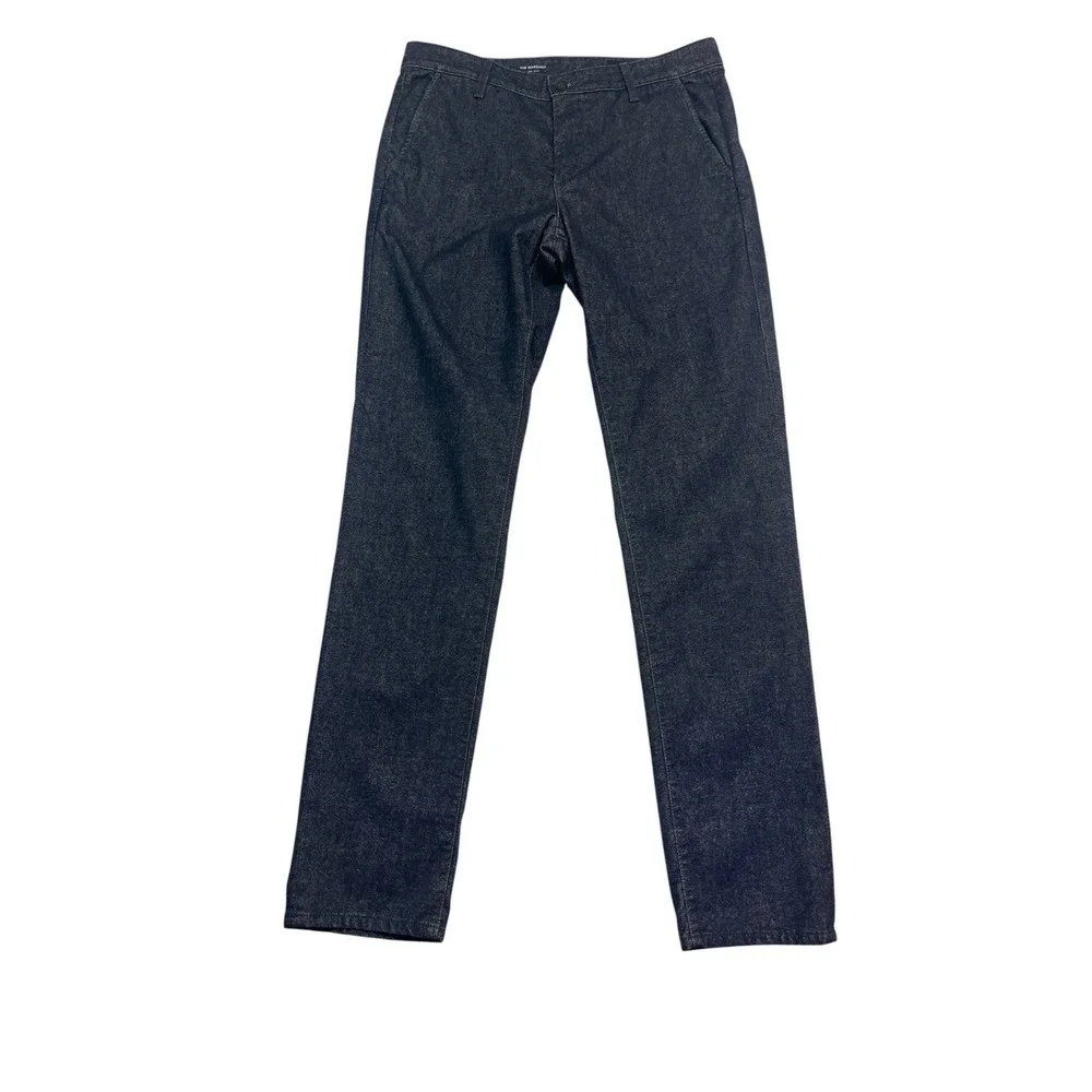 AG Adriano Goldschmied 33x34 Black Heather Marshall Slim Chino Pants Stretch
